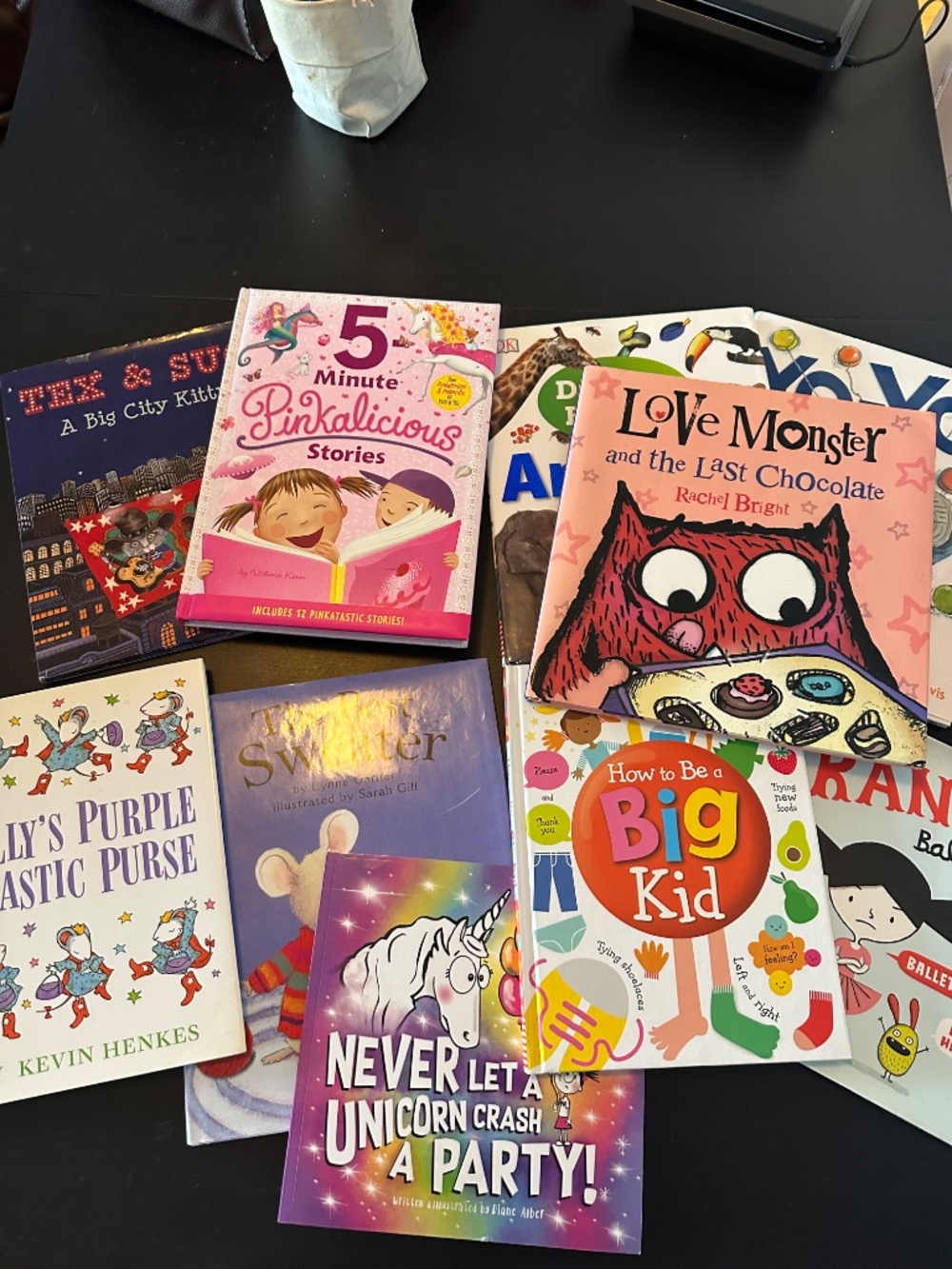 9 Hardcover Children’s Book Bundle Pinkalicious Love Monster Kevin Henkes Unicor